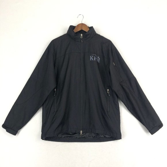 Port Authority Men's Size Medium Black KPM Long Sleeve Lined Full Zip Jacket - Picture 1 of 15